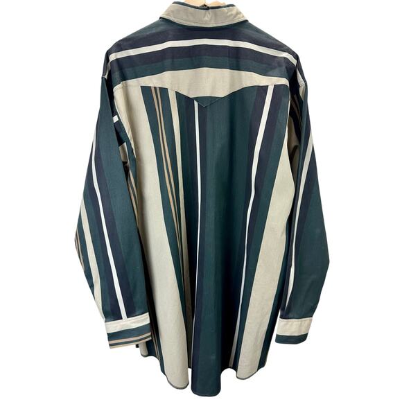 NEW VTG 90s Wrangler Brushpopper Lites Shirt Men's Size 18 1/2x36 (XXL) - Picture 3 of 6